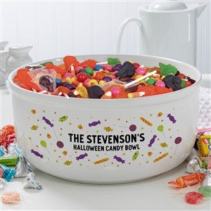 Candy Pattern Personalized Halloween Candy Bowl - 38545
