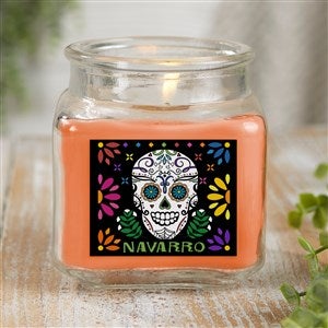 Day of the Dead Personalized 10 oz. Pumpkin Spice Candle Jar - 38546-10WC