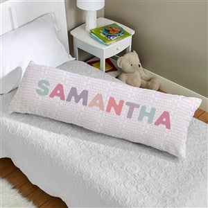 Delicate Name Personalized Lumbar Throw Pillow