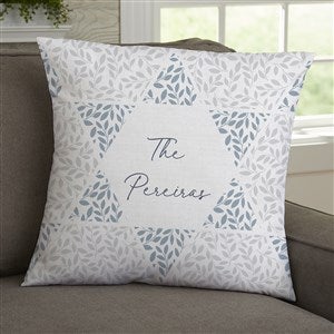 Spirit of Hanukkah Personalized 18 Velvet Throw Pillow - 38581-LV