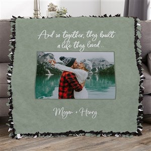 Together They Built A Life Personalized Metal Picture Frames - 4x4 Vertical