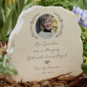So Amazing God Made An Angel Personalized Photo Standing Garden Stone - 38672
