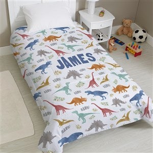 Dinosaur World Personalized Comforter - Twin 68x88 - 38704D-T