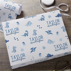 Baby Dino Personalized Baby Wrapping Paper Roll - 18ft Roll - 38705-L