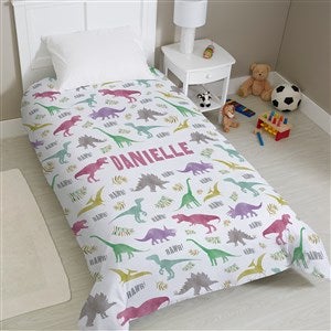Dinosaur World Personalized Duvet Cover - Twin 68x88 - 38733D-T