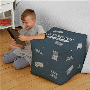 Gaming Personalized Cube Ottoman - Large 18quot; - 38771D-L