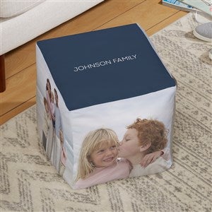 Photomontage Personalized Cube Ottoman - Small 13quot; - 38776D-S