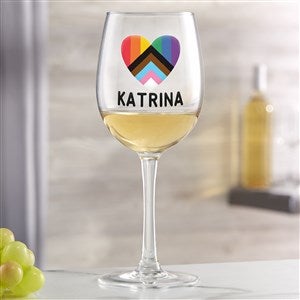 Love Yourself Printed White Wine Glass - 38803-W