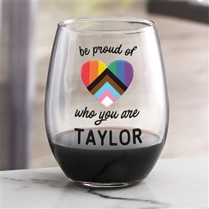 Love Yourself Printed Stemless Wine Glass - 38803-S