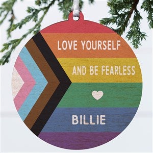 Love Yourself Personalized Ornament- 3.75 wood - 1 Sided - 38813-1W