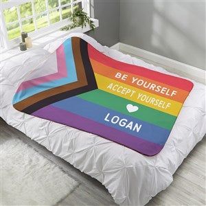 Love Yourself Personalized 50x60 Sherpa Blanket - 38828-S