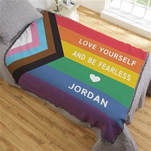 Love Yourself Personalized 56x60 Woven Throw - 38828-A