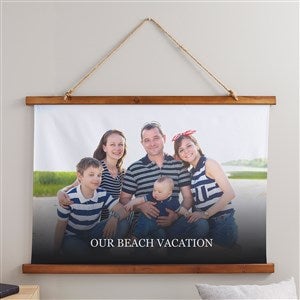 Photo & Message Personalized Wood Topped Tapestry - 36x26 - 38986D-H