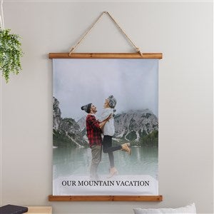 Photo  Message Personalized Wood Topped Tapestry - 26x36 - 38986D-V
