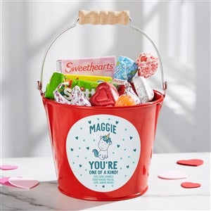 Youre One of A Kind Personalized Valentines Day Mini Treat Bucket-Red - 38990-R