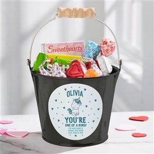 Youre One of A Kind Personalized Valentines Day Mini Treat Bucket-Black - 38990-B
