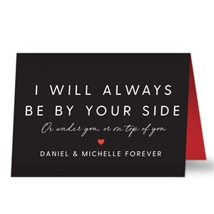 By Your Side Personalized Greeting Card - 39137