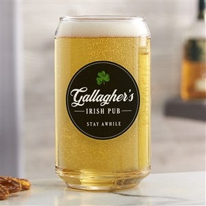 Irish Home Personalized 16oz. Beer Can Glass - 39153-B