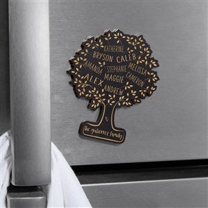 Family Tree Of Life Personalized Wood Magnet- Black Stain - 39229-BL