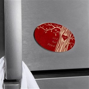 Carved In Love Personalized Wood Magnet- Red Maple - 39257-R