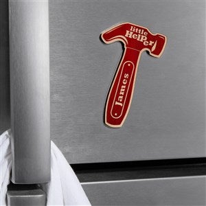 Mr. Fix-It Hammer Personalized Wood Magnet- Whitewash - 39265-W