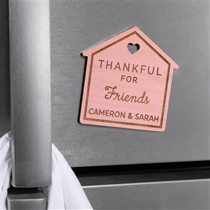 Thankful For Personalized Wood Magnet- Pink Stain - 39267-P