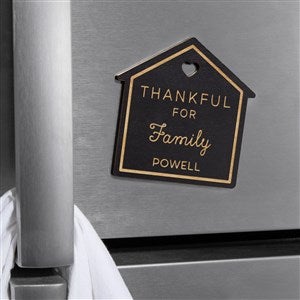 Thankful For Personalized Wood Magnet- Black Stain - 39267-BL