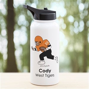 philoSophies® Football Personalized Double-Wall Insulated 32 oz. Water Bottle - 39282-L
