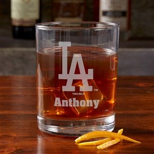 MLB Los Angeles Dodgers Engraved Old Fashioned Whiskey Glass - 39329