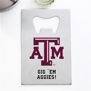 NCAA Texas AM Aggies Personalized Credit Card Size Bottle Opener - 39530