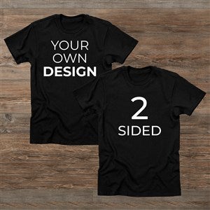 Design Your Own 2 Sided Hanes® Adult T-Shirt- Black - 39579-DBS-B