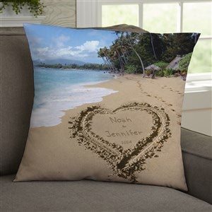 Our Paradise Island Personalized 18 Throw Pillow - 39659-L