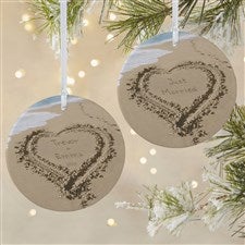 Our Paradise Island Personalized Ornament- 3.75quot; Matte - 2 Sided - 39661-2L