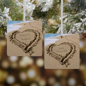 Our Paradise Island Personalized Ornament- 2.75 Metal - 2 Sided - 39661-2M
