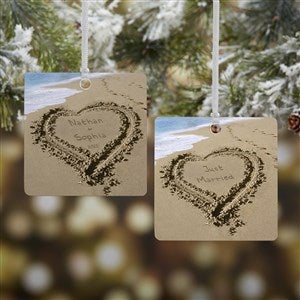 Our Paradise Island Personalized Ornament- 2.75 Metal - 2 Sided - 39661-2M