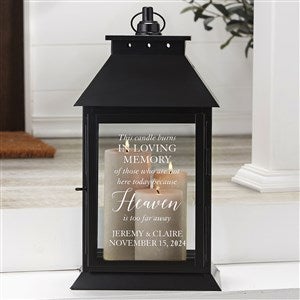 Wedding Memorial Personalized Black Decorative Candle Lantern - 39662