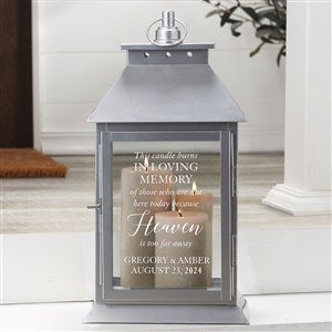 Wedding Memorial Personalized Silver Decorative Candle Lantern - 39662-S