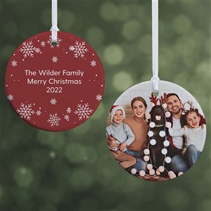 Cartoon Yourself Personalized Photo Ornament- 2.85quot; Glossy - 2 Sided - 39870-2