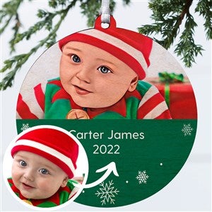 Cartoon Yourself Personalized Photo Ornament- 3.75quot; Wood - 1 Sided - 39870-1W