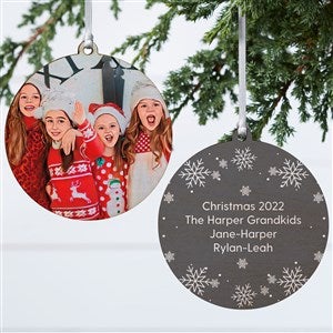 Cartoon Yourself Personalized Photo Ornament- 3.75quot; Wood - 2 Sided - 39870-2W
