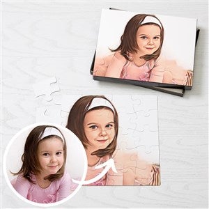 Cartoon Yourself Personalized 25 Pc Photo Puzzle - Horizontal - 39883-25H