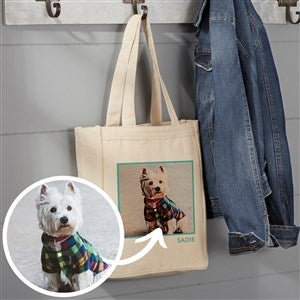 Cartoon Yourself Personalized Canvas Tote Bag-14" x 10" - 39890-S