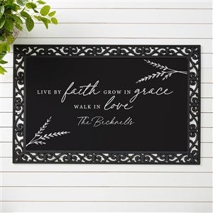 Live By Faith Personalized Medium Doormat- 20x35 - 39918-M