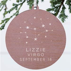 Zodiac Constellations Personalized Ornament-3.75 Wood - 1 Sided - 39958-1W