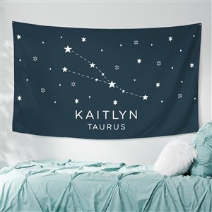 Zodiac Constellations Personalized 35x60 Wall Tapestry - 39965