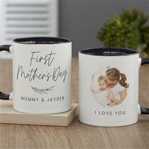 First Mothers Day Love Personalized Coffee Mug 11 oz.- Black - 40008-B