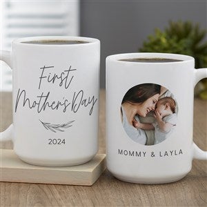 First Mothers Day Love Personalized Coffee Mug  15 oz.- White - 40008-L