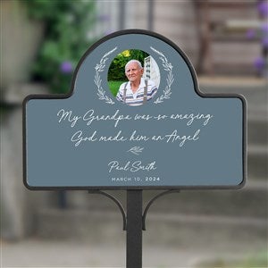 So Amazing God Made An Angel Personalized Memorial Photo Magnetic Garden Sign - 40074-M