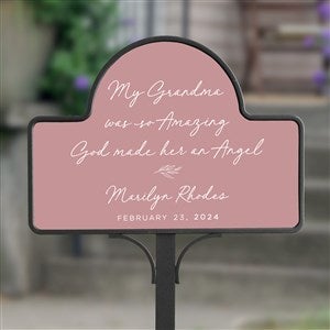 So Amazing God Made An Angel Personalized Memorial Photo Magnetic Garden Sign - 40074-NM