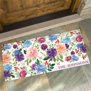 Blooming Blossoms Personalized Oversized Doormat- 24x48 - 40081-O